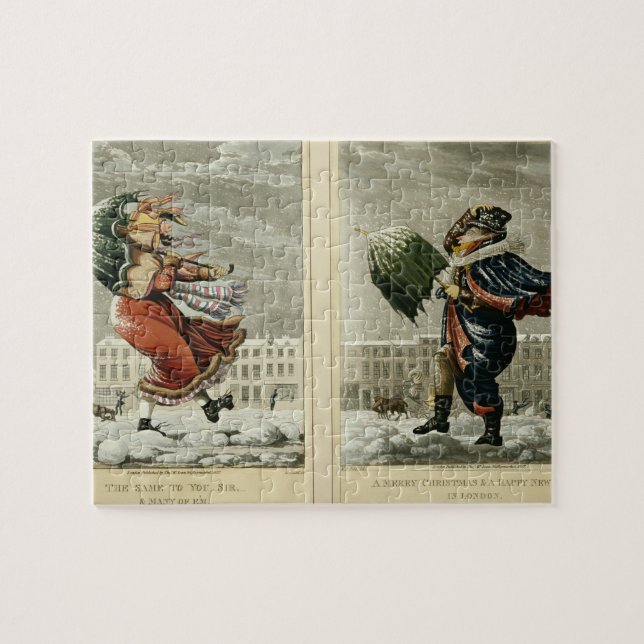 Puzzle Felices Navidad y una Feliz Año Nuevo en Londres: (Horizontal)