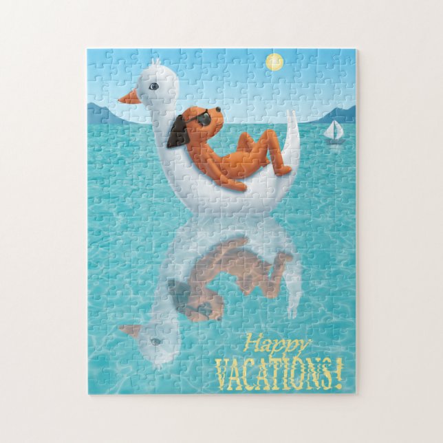 Puzzle ¡Felices Vacaciones! (Vertical)