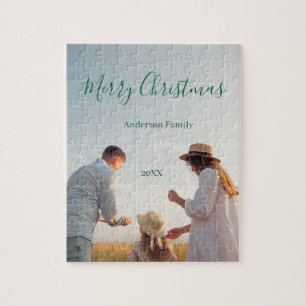 Puzzle Felices vacaciones chicas regalos familiares de fo