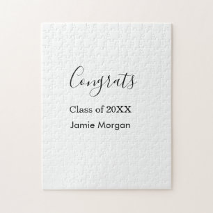 Puzzle Felicidades clase de graduación 20XX nombre simple