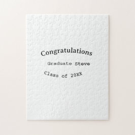 Puzzle Felicidades graduado nombre promoción de 20XX tipo