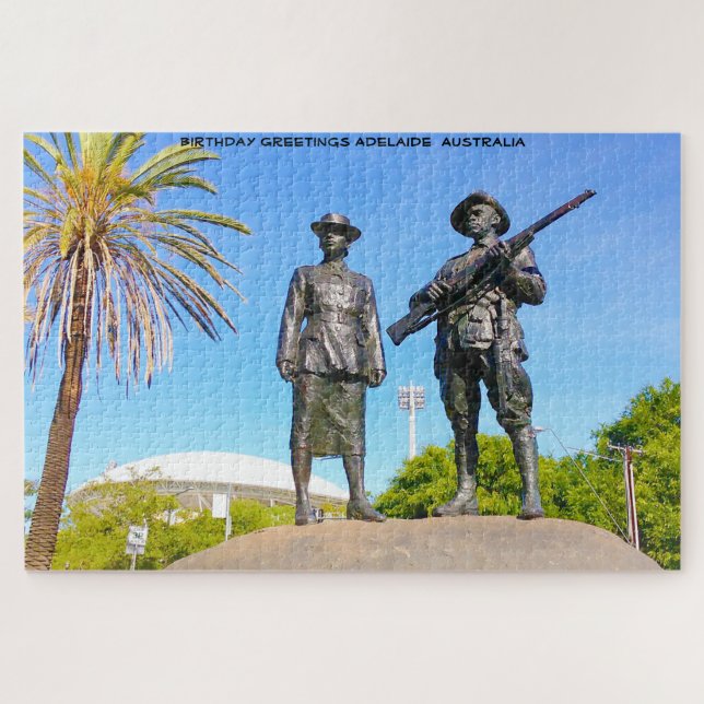 Puzzle Felicitaciones de cumpleaños Adelaide  Australia (Horizontal)