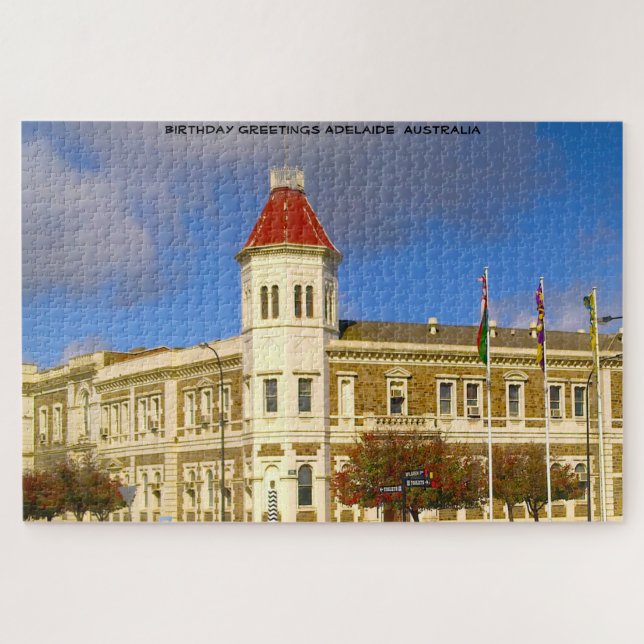 Puzzle Felicitaciones de cumpleaños Adelaide  Australia (Horizontal)