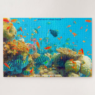 Puzzle Felicitaciones de cumpleaños Arrecife de Coral Aus