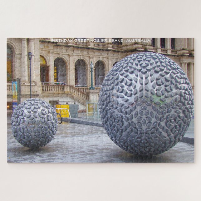 Puzzle Felicitaciones de cumpleaños Brisbane Australia (Horizontal)