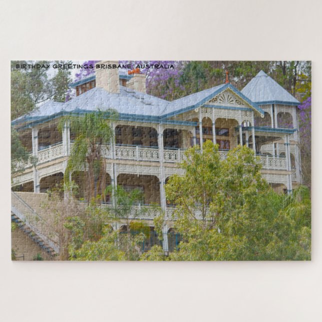 Puzzle Felicitaciones de cumpleaños Brisbane Australia (Horizontal)