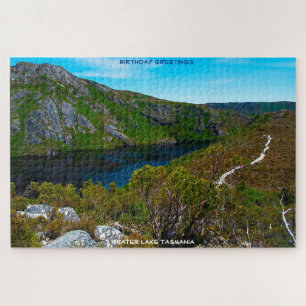 Puzzle Felicitaciones de cumpleaños Crater Lake Tasmania
