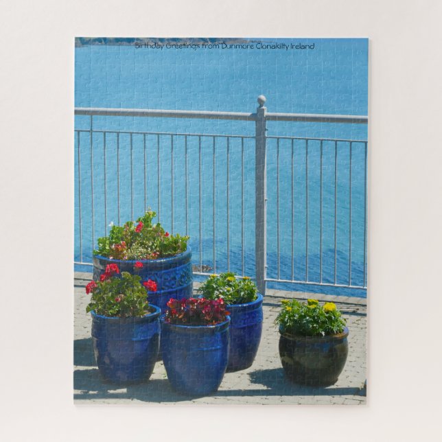 Puzzle Felicitaciones de cumpleaños desde Dunmore Clonaki (Vertical)