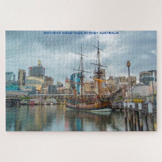 Puzzle Felicitaciones de cumpleaños desde Sydney (Horizontal)