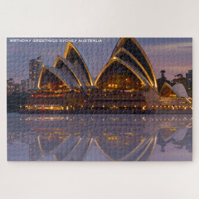 Puzzle Felicitaciones de cumpleaños desde Sydney (Horizontal)
