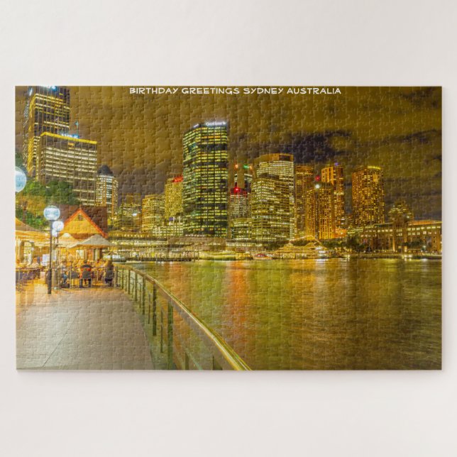 Puzzle Felicitaciones de cumpleaños desde Sydney (Horizontal)