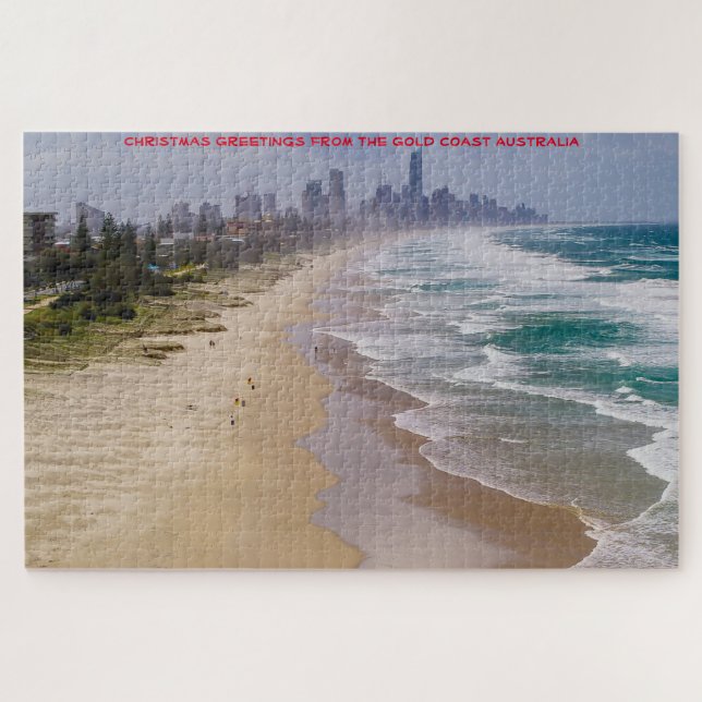 Puzzle Felicitaciones de cumpleaños Gold Coast Queensland (Horizontal)