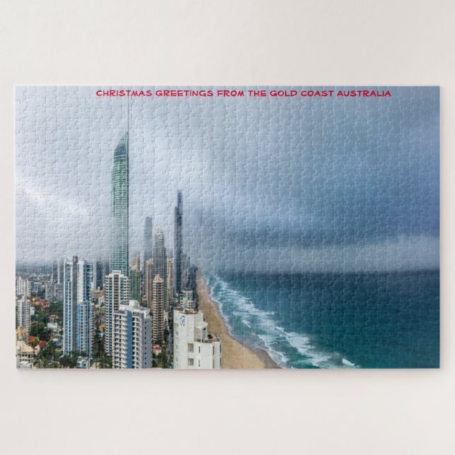 Puzzle Felicitaciones de cumpleaños Gold Coast Queensland (Horizontal)