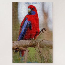 Puzzle Felicitaciones de cumpleaños loro Rosella