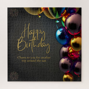 Puzzle Felicitaciones de cumpleaños metálicas