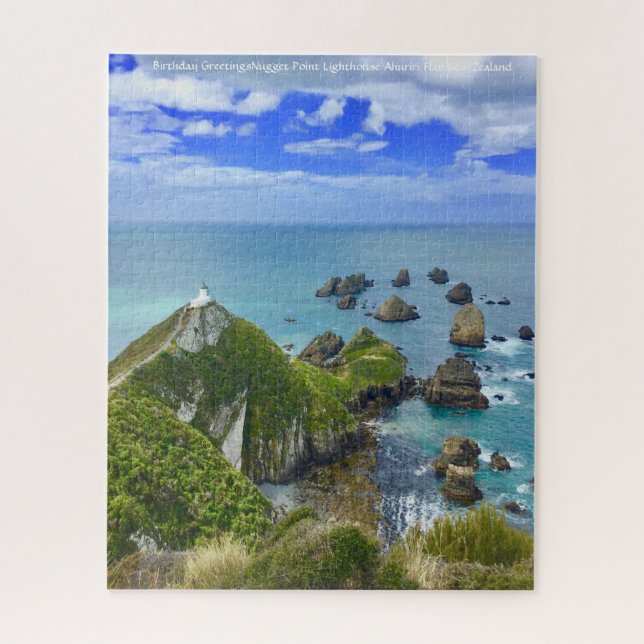 Puzzle Felicitaciones de cumpleaños Nugget Point Lighthou (Vertical)