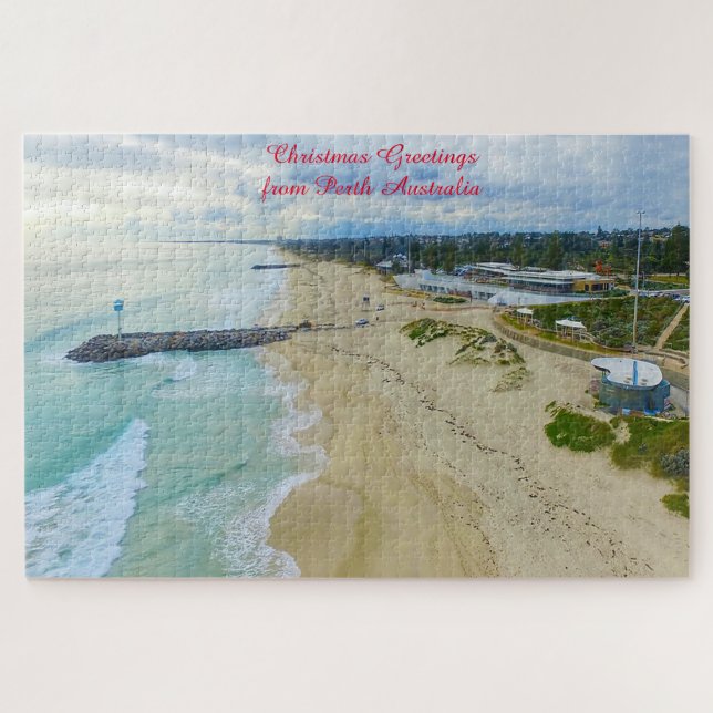 Puzzle Felicitaciones de cumpleaños Perth Australia  (Horizontal)