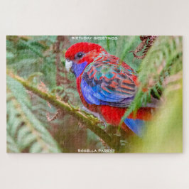 Puzzle Felicitaciones de cumpleaños Rosella Parrot