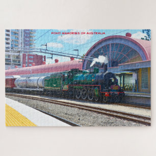 Puzzle Felicitaciones de cumpleaños trenes de vapor austr