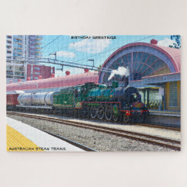 Puzzle Felicitaciones de cumpleaños trenes de vapor austr