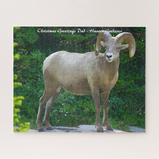 Puzzle Felicitaciones de Navidad a mi encuentro de cazado (Horizontal)