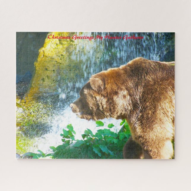 Puzzle Felicitaciones de Navidad a mi encuentro de cazado (Horizontal)