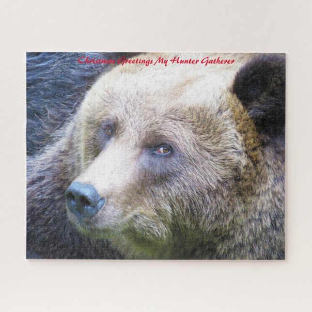 Puzzle Felicitaciones de Navidad a mi encuentro de cazado (Horizontal)