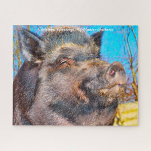 Puzzle Felicitaciones de Navidad a mi encuentro de cazado