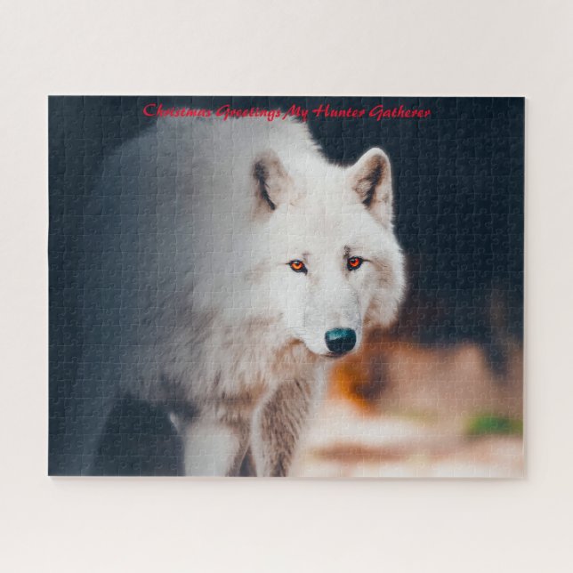 Puzzle Felicitaciones de Navidad a mi encuentro de cazado (Horizontal)