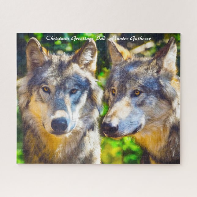 Puzzle Felicitaciones de Navidad a mi encuentro de cazado (Horizontal)