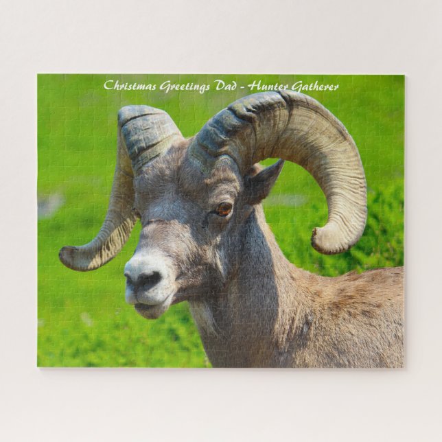 Puzzle Felicitaciones de Navidad a mi encuentro de cazado (Horizontal)