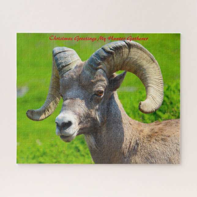 Puzzle Felicitaciones de Navidad a mi encuentro de cazado (Horizontal)