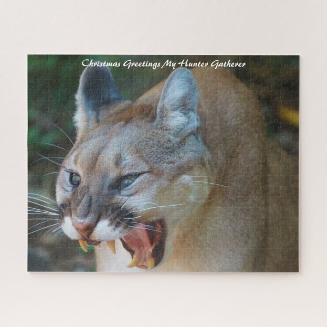 Puzzle Felicitaciones de Navidad a mi encuentro de cazado (Horizontal)