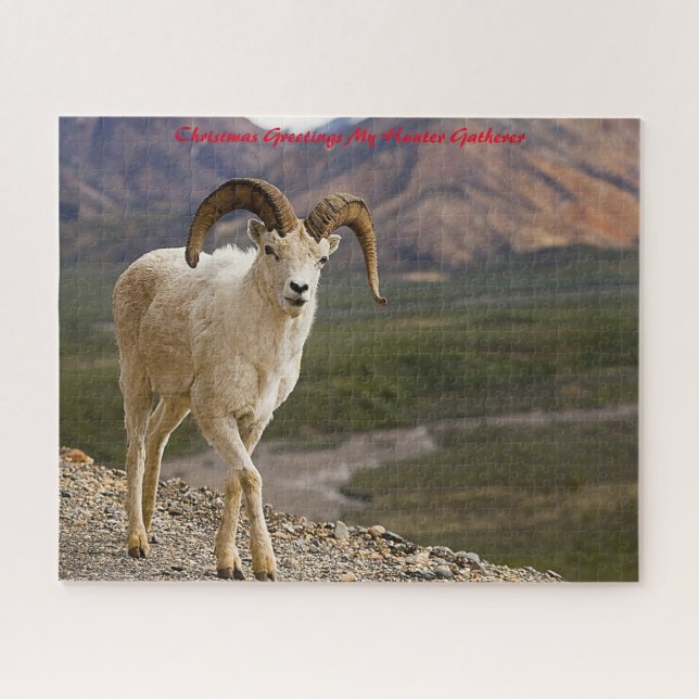 Puzzle Felicitaciones de Navidad a mi encuentro de cazado (Horizontal)