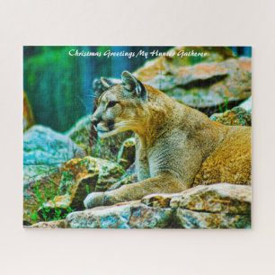 Puzzle Felicitaciones de Navidad a mi encuentro de cazado