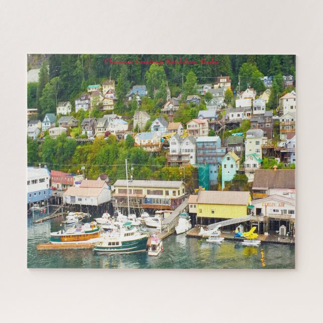 Puzzle Felicitaciones de Navidad Alaska Ketckican (Horizontal)