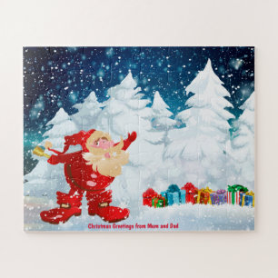 Puzzle Felicitaciones de Navidad de Mamá y Papá