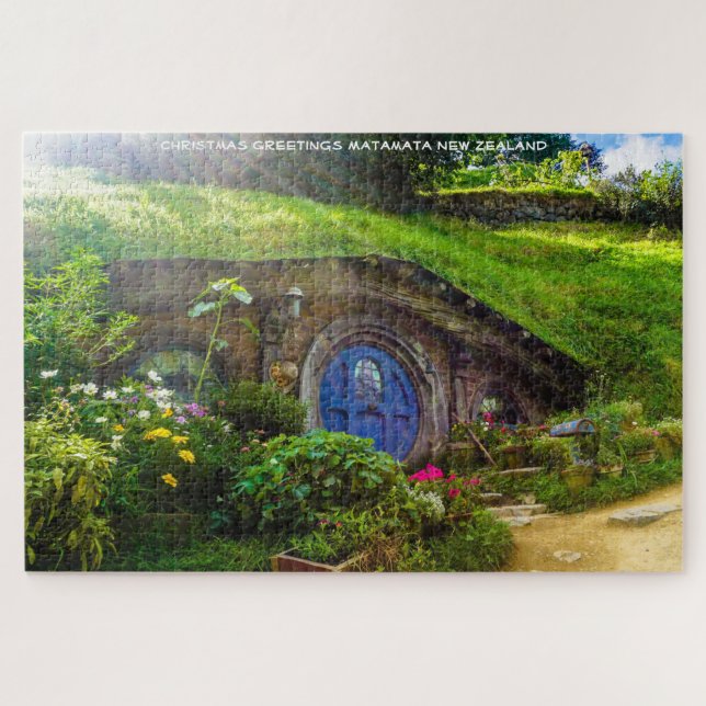 Puzzle Felicitaciones de Navidad Matamata Nueva Zelanda  (Horizontal)