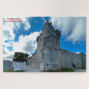 Puzzle Felicitaciones de Navidad Ross Castle Kerry Irlan