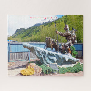 Puzzle Felicitaciones de Navidad Skagway Alaska