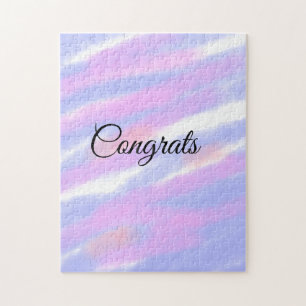 Puzzle Felicitaciones mínimas simples agregue su texto no