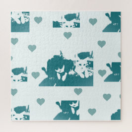 Puzzle Feline Friends. Adorable Kitten Duo.