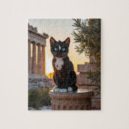 Puzzle Felini visita el Partenón: una odisea griega