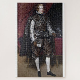 Puzzle Felipe IV de marrón y plata por Diego Velázquez