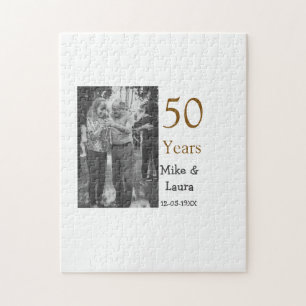 Puzzle Feliz 50° aniversario agregar pareja fecha de matr