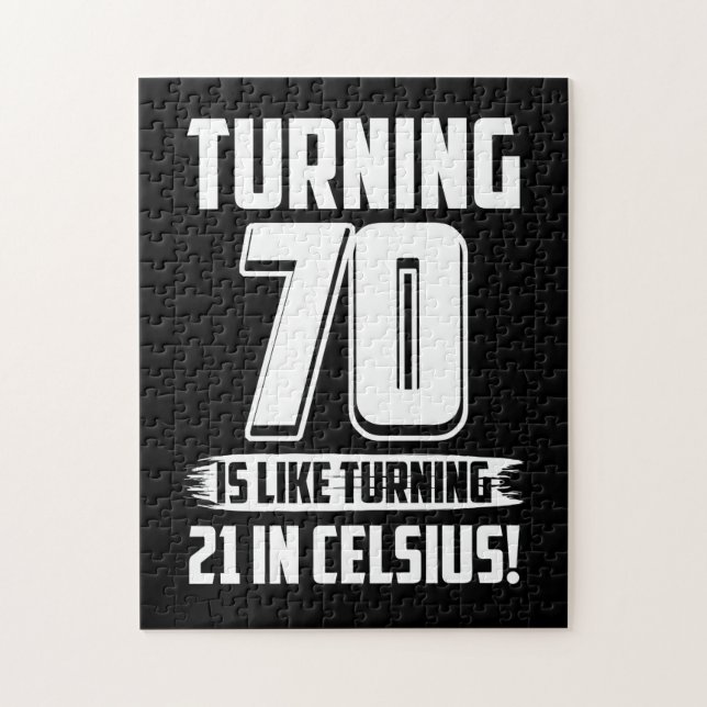 Puzzle Feliz 70° cumpleaños (Vertical)