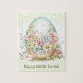 Puzzle Feliz Agosto de Pascua Huevo personalizado rompeca
