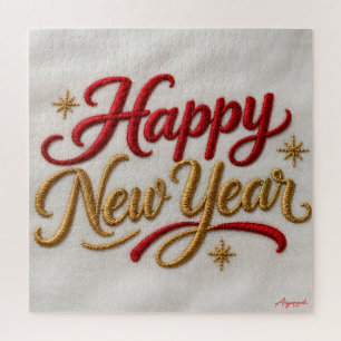 Puzzle Feliz Año Nuevo Bordado