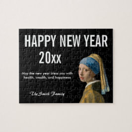 Puzzle Feliz Año Nuevo con un Chica con un Pearl Earring
