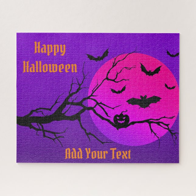 Puzzle Feliz Bate de Halloween (Horizontal)